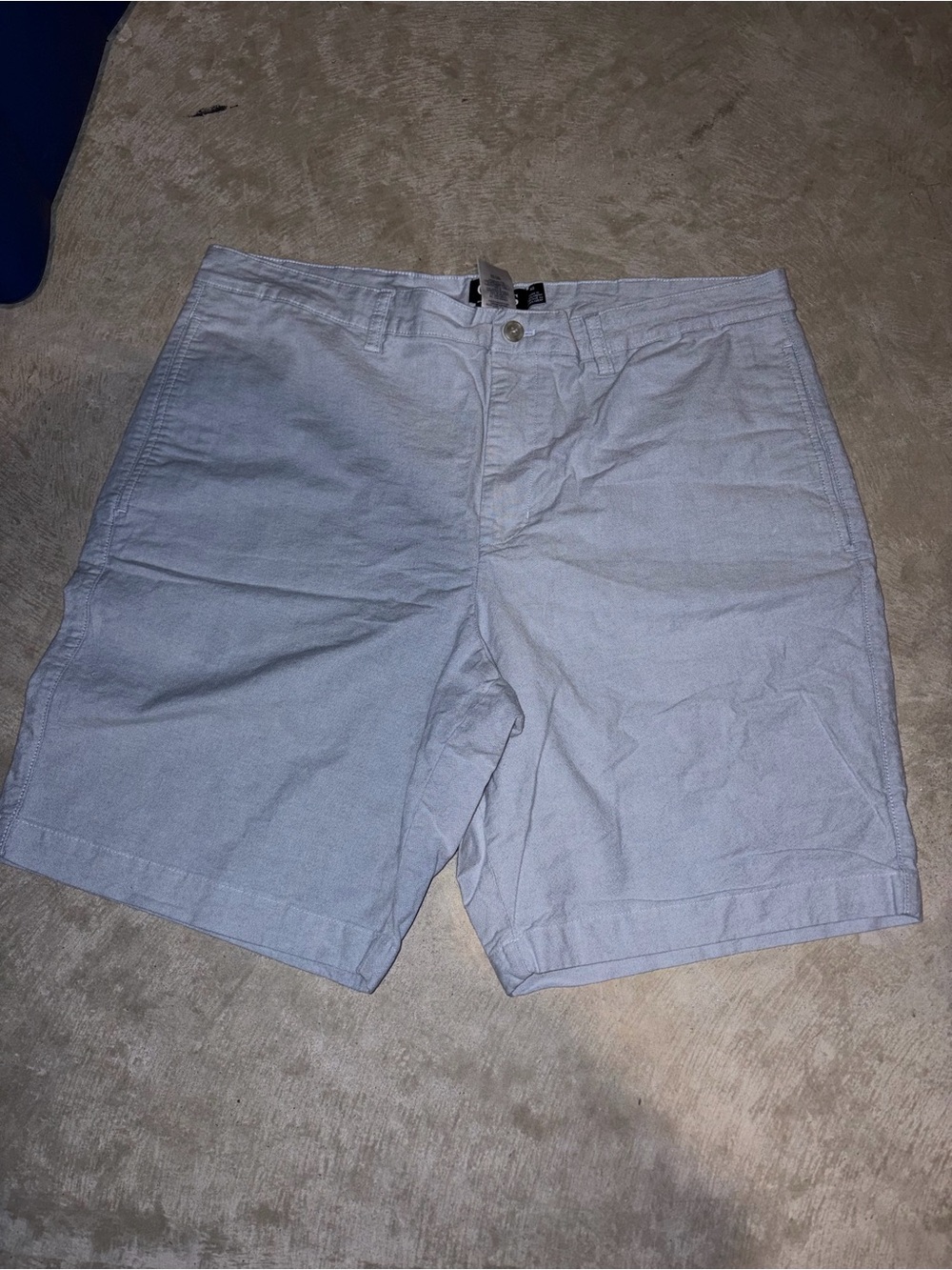 Chaps Light Blue Flat Front Men's Shorts